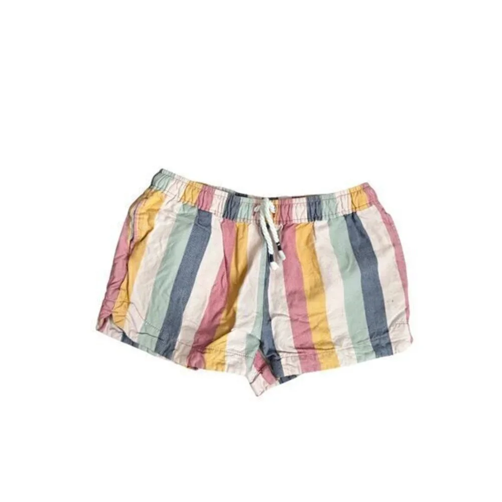 Oshkosh BGosh Kids Striped Cotton Shorts Size 8/8A Multicolor Elastic Waist
